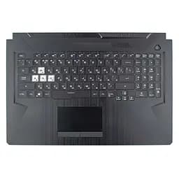 Верхня кришка для Asus FA706I FA706QE FX706H, UA, (Чорний, Topcase+KB, RGB 8pin, 90NR0JH5-R30UA0, Оригінал)