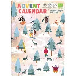 Набор веганского шоколада Super Fudgio Рождественский Календарь органический 100 г
