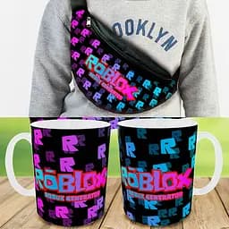 Подарочный набор :Сумка-бананка+ Кружка Роблокс "Roblox", детский,для мальчика (00199)