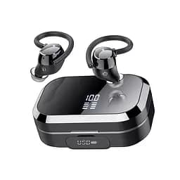 Бездротові спортивні водонепроникні навушники TWS Q25 з індикатором заряду і павербанком
