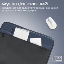 Чохол до ноутбука Promate 13" Limber-SB Black (limber-sb.black) - мініатюра 2