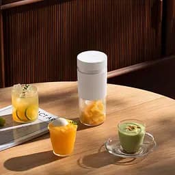 Фітнес-блендер Xiaomi MiJia Portable Juicer Cup 2 (MJZZB02PL) White - мініатюра 4