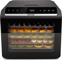 Сушарка для продуктів Gorenje 580 Вт піддонів 6 x 1.5 см дисплей пластик+метал чорний - мініатюра 6
