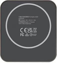 Накопичувач SSD Transcend SSD 4TB ESD420 3D NAND TLC Iron Gray (TS4TESD420C) - мініатюра 2