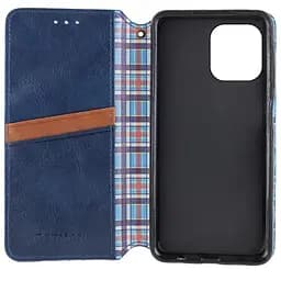 Шкіряний чохол-книжка Getman Cubic PU для Apple iPhone 13 6.1" Синій - мініатюра 3