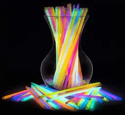 Палички флуоресцентні Fluorescent sticks 20 см (набір 100 штук різнокольорових) - мініатюра 2
