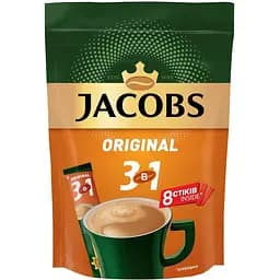 Напій кавовий Jacobs 3 в 1 Original, 96 г (8 шт.х12 г) (781671)