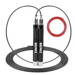 Скакалка скоростная на алюминиевая подшипниках MadMax MFA-286 Speed ​​jump rope Black 3 м (MFA-286-BLK-U)