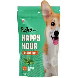 Ласощі для собак Reflex Plus Happy Hour дентал з ягням та м’ятою 60 г