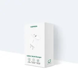Мережевий зарядний пристрій UGREEN CD170 38W USB-C Wall Charger EU (White) (UGR-60468) (UGR-60468) - мініатюра 2