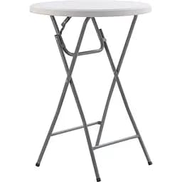 Стіл Time Eco ТЕ-1830 складаний круглий білий
