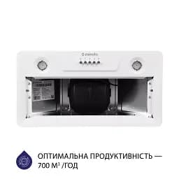 Витяжка повновбудована Minola HBI 5202 WH 700 LED - мініатюра 3