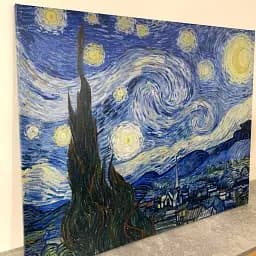 Інтер'єрна картина Зоряна ніч, Вінсент ван Гог, Vincent van Gogh, Starry Night, інтер'єрний декор, 60×75 см (id6353) - мініатюра 6