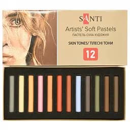 Пастель художня суха Santi Skin Tones 12 кольорів (353697)