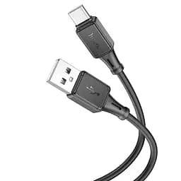 Кабель Hoco Type-C Assistant silicone charging data cable X101 1 м 3A - мініатюра 2