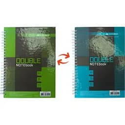 Книга записная Buromax Double А6, 96 листов коричневая (BM.24671101-25)