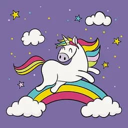 Роспись на холсте "Игривая единорожка" Art Craft 15000-AC 30х30 см