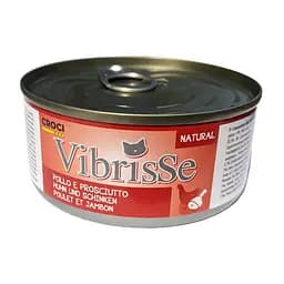 Консервований корм для котів з куркою та шинкою в соусі Croci Vibrisse 140 г