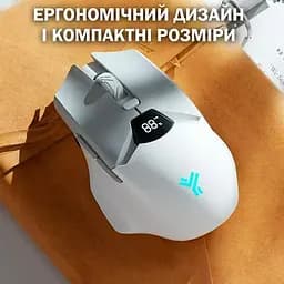 Мишка Бездротова Ігрова SX01 600 мАг Bluetooth DPI для Пк і ноутбуків Біла  - мініатюра 8