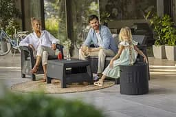 Стіл-бар Keter Cool Stool пластик антрацит - мініатюра 6