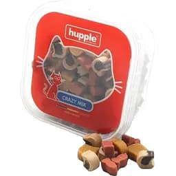 Лакомства для кошек Hupple Softy Crazy Mix Cat со вкусом лосося, индейки и говядины 80 г