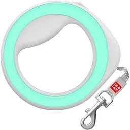 Повідець-рулетка для собак Waudog R-leash, світловідбиваючий, XS-M, до 40 кг, 2,9 м, салатовий