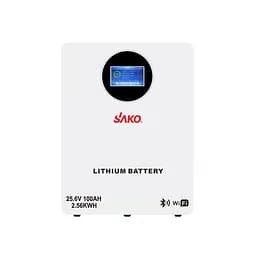 Акумуляторна батарея літій-залізо-фосфатна LiFePO4 100А*год 25.6В 2560Вт*год Sako Li-Sun series SK-25.6V100Ah настінний / підлоговий монтаж (42-00243)