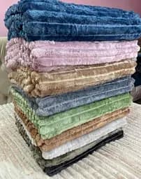 Плед Королевский шарпей Хаки мягкий плед в полоску 1,50×2,20 м