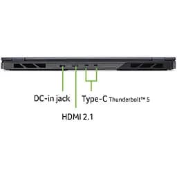 Ноутбук Ігровий Acer Predator Helios 18 AI PH18-73-90KW з процесором Intel Core Ultra 9 275HX pana la 5.4GHz, 18'', WQXGA, 250Hz, IPS, 64GB DDR5 RAM, 2TB SSD, NVIDIA No OS, Abyssal чорний - мініатюра 14