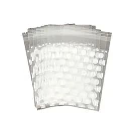 Прозорі пакети Opp для зберігання та пакування ювелірних виробів із самоклейкою та білим візерунком 8х13 см 50 шт.