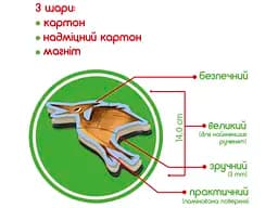 Набір магнітних пазлів Magdum Magnets Puzzle for baby Dino (ML4031-33 EN) - мініатюра 3
