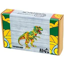 Фигурный деревянный пазл PuzzleOK A3 Тиранозавр Рекс 129 элементов PuzA3-00718 
