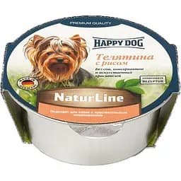 Влажный корм для собак Happy Dog Schale NaturLine Kalb Reis паштет с телятиной и рисом 85 г (1002730)