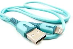 Кабель Dengos USB - Lightning (M/M), 1 м, Blue (PLS-L-IND-SOFT-BLUE) - мініатюра 3