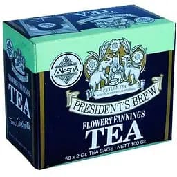 Чай черный Mlesna Президент Брю в пакетиках бумажная коробка 100 г