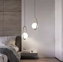 Подвесной светильник в корпусе латунь в форме круга Line F | Ст. AA356-200 M