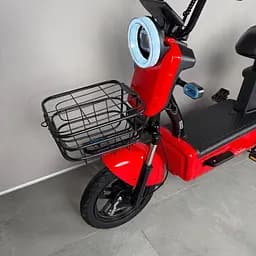 Електровелосипед EVOBIKE Nova S 500W 48V 12Ah з 2 сидіннями, корзиною та поворотниками, простий і надійний, для міста і села, червоного кольору - мініатюра 22