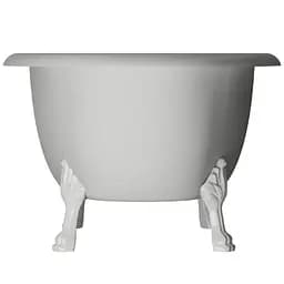 Ванна окремостояча глянцева Amidicon Olimpia 180x90 біла з литого каменю білі ніжки OLIMPIA_180_nizhk_HL, Білий - мініатюра 9
