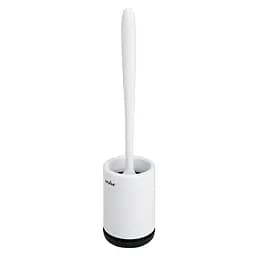 Йоржик для унітазу МВМ My Home підлоговий BP-13, білий з чорним (BP-13 WHITE/BLACK) - мініатюра 2