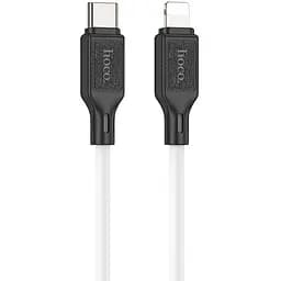 Кабель Hoco X90 Cool silicone PD charging data cable for iP білий