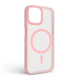 Чехол для Apple iPhone 15, Uniq MagCase, розовый, противоударный, панель-накладка с MagSafe, ударопрочный TPU+PC, с магнитом MagSafe, поддержка полноценной беспроводной зарядки, ArmorStandart (ARM75287) - мініатюра 2