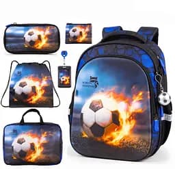 Шкільний ортопедичний рюкзак 6 в 1 для хлопчика School Standard 38х30х18 см з М'ячем для першокласника (SET 150-40)