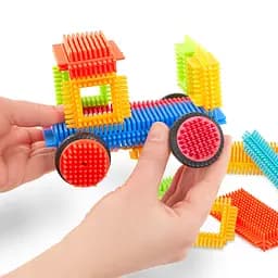 Конструктор-брістл Battat Lite Bristle Blocks Будівельник 36 деталей (BT3099Z) - мініатюра 6