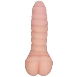 Насадка на пенис с вибрацией Pretty Love Crazy Bull Stronger Man 22 см телесный