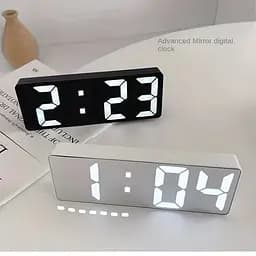 LED настільний електронний годинник / Bеликий дисплей / USB живлення / While - мініатюра 3