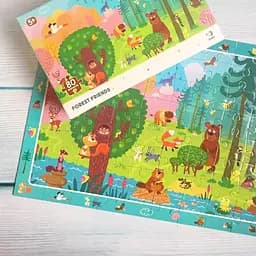 Обсерваційний пазл DoDo Лісові друзі, 80 елементів (300140) - мініатюра 6