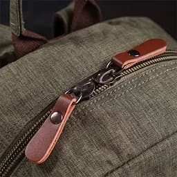 Практичний чоловічий рюкзак з текстилю Vintage 22242 оливковий - мініатюра 8