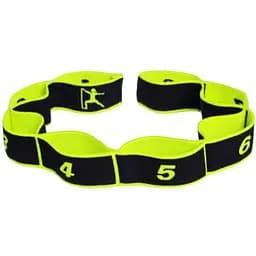 Еспандер стрічковий EasyFit Medium (M) 90х3 см гумка з петлями для розтяжки, фітнесу та тренувань Зелений (EF-1682-GN)