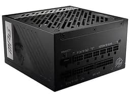 Блок питания 850 Вт, MSI MPG A850G PCIE5, черный, модульный, 80+ золотистый, Active PFC, 13,5 см, 8xSATA/4xMolex/6x6+2-pin +