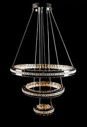 Світлодіодна люстра Splendid Ray 50503J/600+400+200/3 LED з кришталем, хром, 100 Вт, з пультом і димером - мініатюра 4